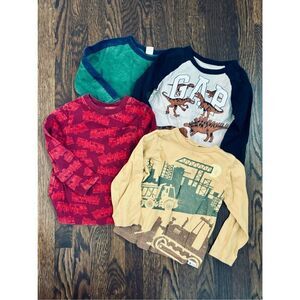 BABYGap GAP Toddler Boys 3 Long Sleeve Knit Shirt Bundle